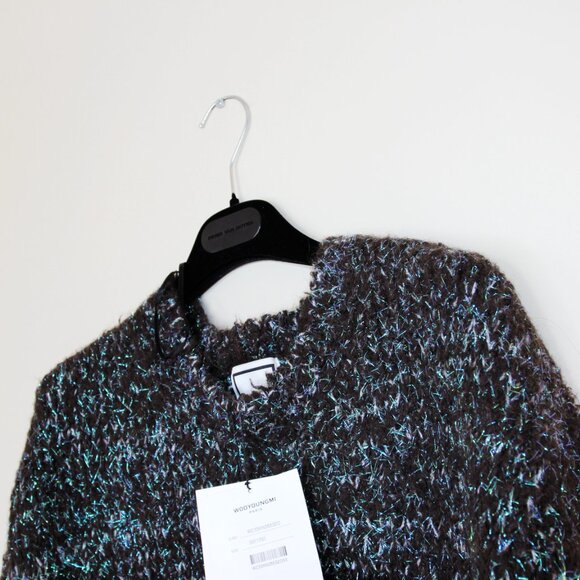BNWT AW23 WOOYOUNGMI METALLIC THREAD SWEATER 50 - Picture 4 of 10